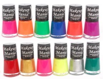 Makeup Mania Exclusive Nail Polish Set of 12 Pcs (Multicolor Set # 74)