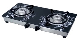 SURYA JWALA GT02 AB 2 Burner Black Design Manual Gas Stove