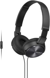 Sony MDR-ZX310APBCE Wired Headset With Mic  (Black)