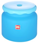All Time Frosty Plastic Bathroom Stool , Blue