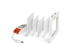 Wipro Garnet Slim 3-Watt Square Panel (Cool Day Light)