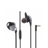 Envent Beatz 302-Grey Flat Cabled Wired Earphone with Mic