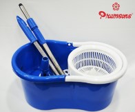 Premsons Spin Mop & Bucket Magic 360 Degree Cleaning with 2 Mirofiber Refills