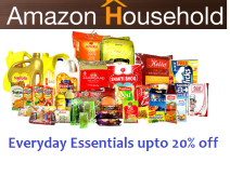 Every day essential and  Household supplies upto 20% Off at Amazon 