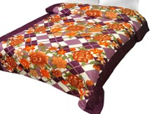 Christy's Collection Super Soft Printed Cotton Blend AC Double Blanket
