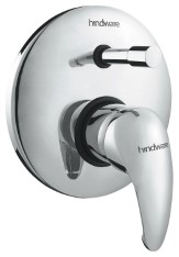 Hindware F130022CP Essence Single Liver Divertor Exposed Kit Plate, Handle & Knob For Concealed Divertor (Chrome)