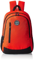 GEAR Orange and Black Casual Eco Backpack 4 (BKPECOBP40601)