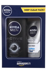 Nivea Men Dark Spot Reduction Facewash, 100ml with Active Clean Shower Gel, 250ml