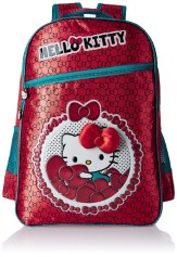 Hello Kitty Polyester 16 Inch Red Children's Backpack (Age group :6-8 yrs)