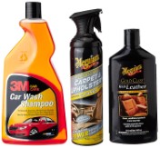 3M Combo of Shampoo (1 L), Carpet Upholstery and Gold Class Leather Cleaner
