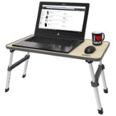 Gizga Essentials Ergonomic Height Adjustable Foldable Multi-Function Portable Laptop Table