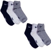 Nike Men & Women Ankle Length Socks  (Pack of 06)