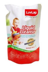 LuvLap Anti-Bacterial Baby Bottles, Accessories and Vegetable Liquid Cleanser Refill Pack (1L)