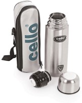 Cello Lifestyle Double Wall 750 ml Flask  (Pack of 1, Silver)
