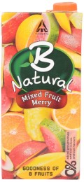 B Natural Juice, Mixed Fruit Merry, 1 L Carton [Amazon Pantry]