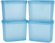 All Time Sleek - 850 ml Plastic Multi-purpose Storage Container  (Pack of 4, Blue)