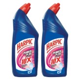 Harpic Powerplus Disinfectant Toilet Cleaner, Rose - 1 L (Pack of 2)