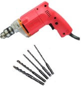 Foster FPD-010A with 5 High Quality Bits Do It Yourself DIY Pistol Grip Drill  (10 mm Chuck Size)