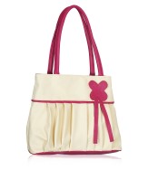 Fristo women's handbags (FRB-001) Cream and Pink