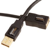AmazonBasics USB 2.0 Extension Cable - A-Male to A-Female - 9.8 Feet (3 Meters)