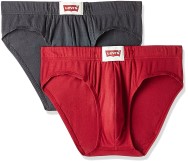 Levi's Bodywear Men's Solid Cotton Brief (Pack of 2)