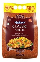 Kohinoor Classic Value Basmati Rice, 3kg