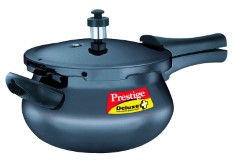 Prestige Deluxe Plus Mini Induction Base Hard Anodized Pressure Handis, 3.3 Litres