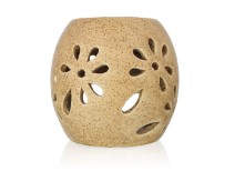 Farkraft Handcrafted Aroma Diffuser with Tealight Candle ( Without Oil, Beige )