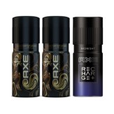 AXE Dark Temptation Deodorant, 150ml (Pack of 2) with Midnight Bodyspray, 150ml
