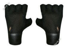 Sports 101 Ninja Pro Leather Fitness Gloves, Free Size (Black)
