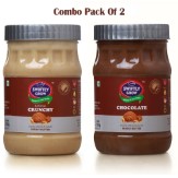 Swiftly Grow Natural Crunchy + Chocolate Peanut Butter Creamy 1020 gm