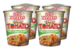 Nissin Cup Noodles Tangy Tomato, 70g (Pack of 4)