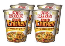 Nissin Cup Noodles Spiced Chicken, 70g (Pack of 4)