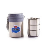 Cello Carbon Insulated 3 Container Lunch Carrier