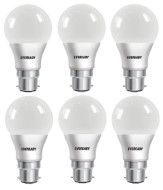 Eveready Base B22 7-Watt LED Bulb (Pack of 6, Cool Day White Light)