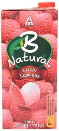 B Natural Juice - Litchi Luscious, 1 L Carton