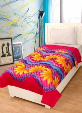 Optimistic Home Furnishing Floral Single Blanket