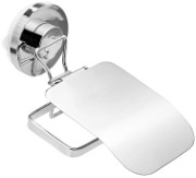 Miamour Push Lock Steel Toilet Tissue Holder Silver