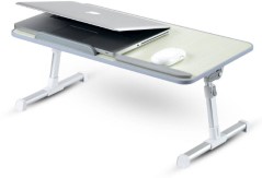 Portronics Cool Pad Engineered Wood Portable Laptop Table  (Finish Color - Off White)