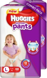 Huggies Wonder Pants Large Size Diapers - L  (96 Pieces)