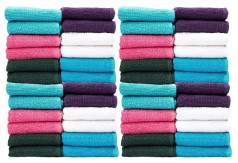Casa Copenhagen-Basics Set Of 50 Pcs Face Towels-(Assorted Any 50 Pcs Face Towels)