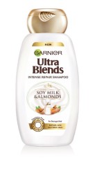 Garnier Ultra Blends Soy Milk and Almonds Shampoo, 175ml