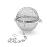 LMS Stainless Steel Tea Strainer, Multicolour