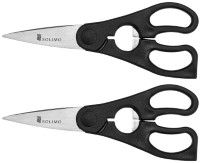 Solimo Premium High-Carbon Stainless Steel Small Detachable Kitchen Shears Set, Set of 2