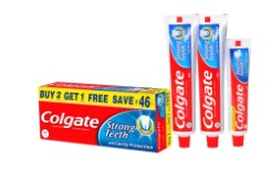 Colgate Dental Cream Toothpaste - 200 g (Pack of 2) with 1 Free Dental Cream - 100 g