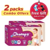Premium Champs High Absorbent Premium Pant Style Diaper (Pack of 2)