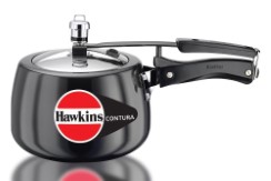 Hawkins Contura Hard Anodised Aluminium Pressure Cooker 3 Litres Black