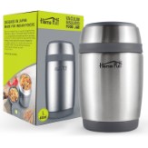 HomePuff Double Wall Vacuum Insulated- Stainless Steel Food Jar (480 ML)