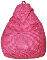 Sattva Polka Party XXXL Bean Bag without Beans (Pink Polka)