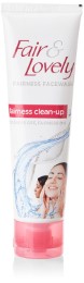 Fair and Lovely Fairness Face Wash Dullness Off Fairness on Clean Up, 100g